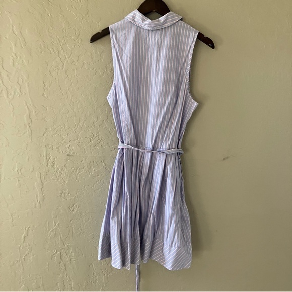 Milly Lavender Striped Sleeveless Dress - Picture 9 of 12